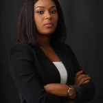 Business Woman in Black shirt